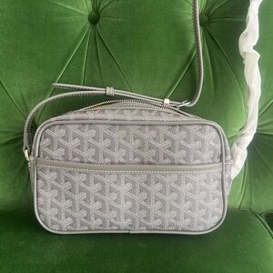 Elegant Gray Patterned Crossbody Bag